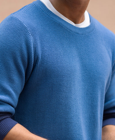 Blue Ombre Cotton Sweater