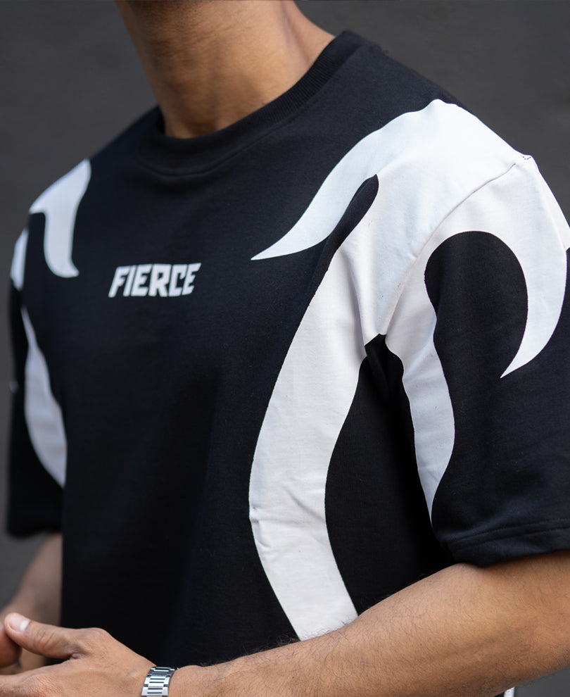 Black Graphic Oversized T-Shirt