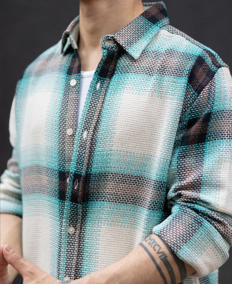 Multi Colour Structured Checks Shirt