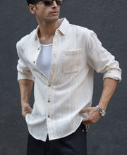 Off White Structure Stripe Shirt