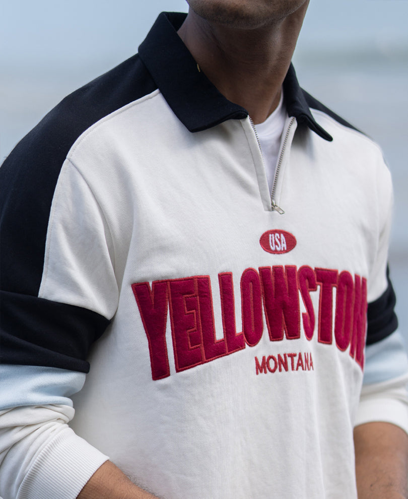 Off-White Embroidered Sweatshirt