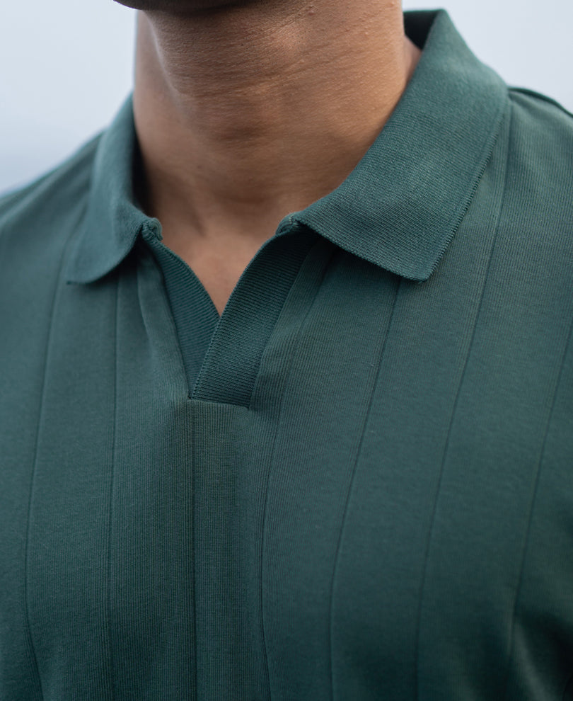 Green Regular Fit Full Sleeves T-Shirt