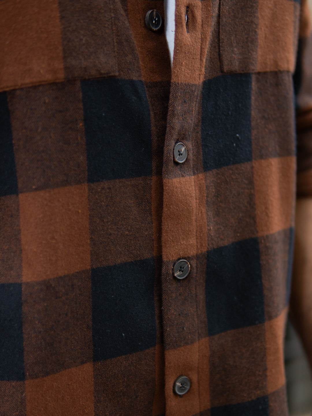 Brown And Black Checks Shirt