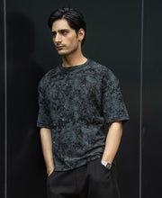 Black Abstract Print T-Shirt
