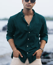 Dark Teal Corduroy Buttondown Shirt