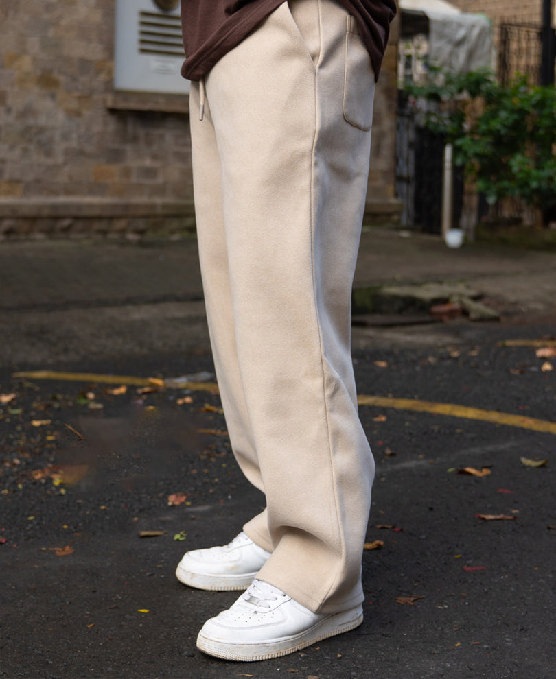 Light Beige Baggy Trackpants