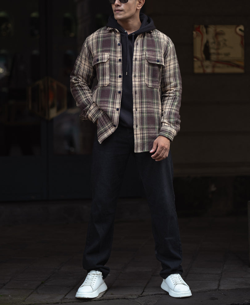 Multicolour Checked Regular Fit Full Sleeve Shirt