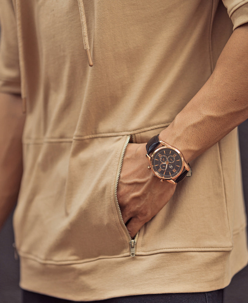 Camel Hoodie Oversized Half Sleeves T Shirt
