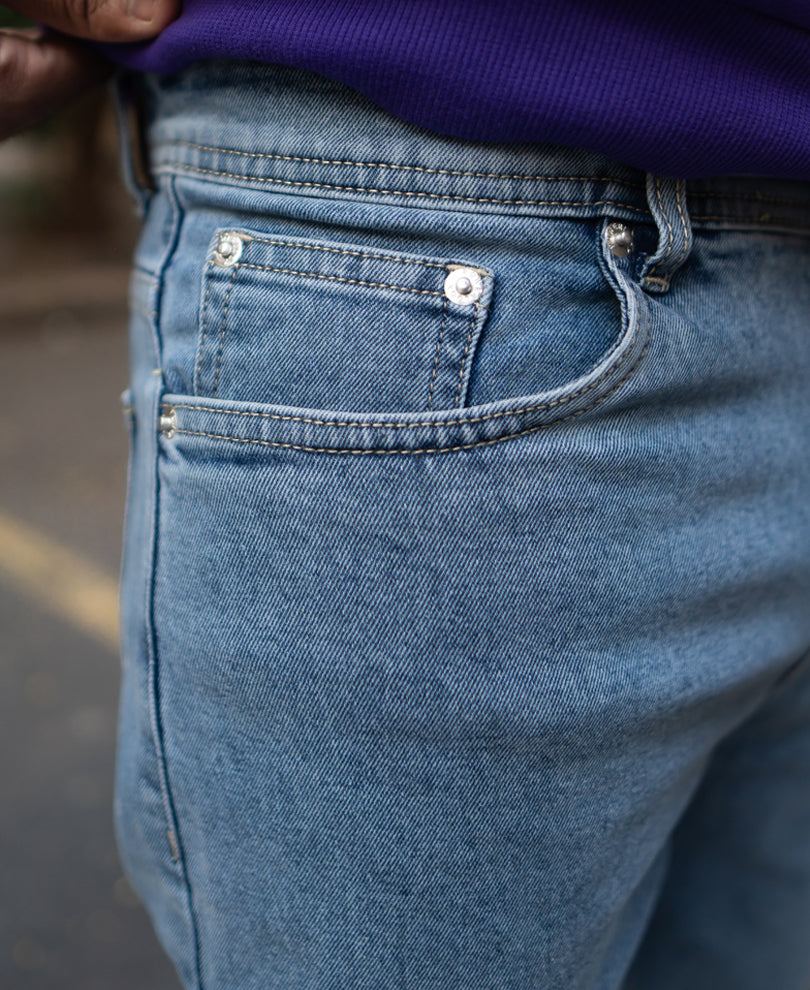 Blue Denim Regular Fit Jeans
