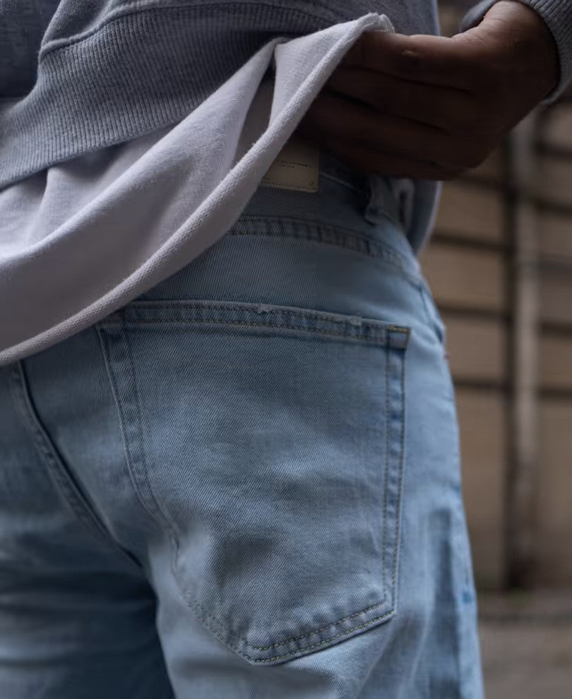 Ice Blue Regular Fit Jeans