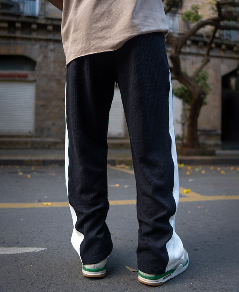 Black Casual Baggy Fit Track Pant