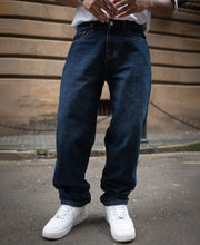 Dark Blue Basic Baggy Fit Denim Jeans