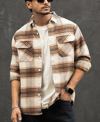 Multi Colour Checked Regular Fit Full Sleeves Shirt