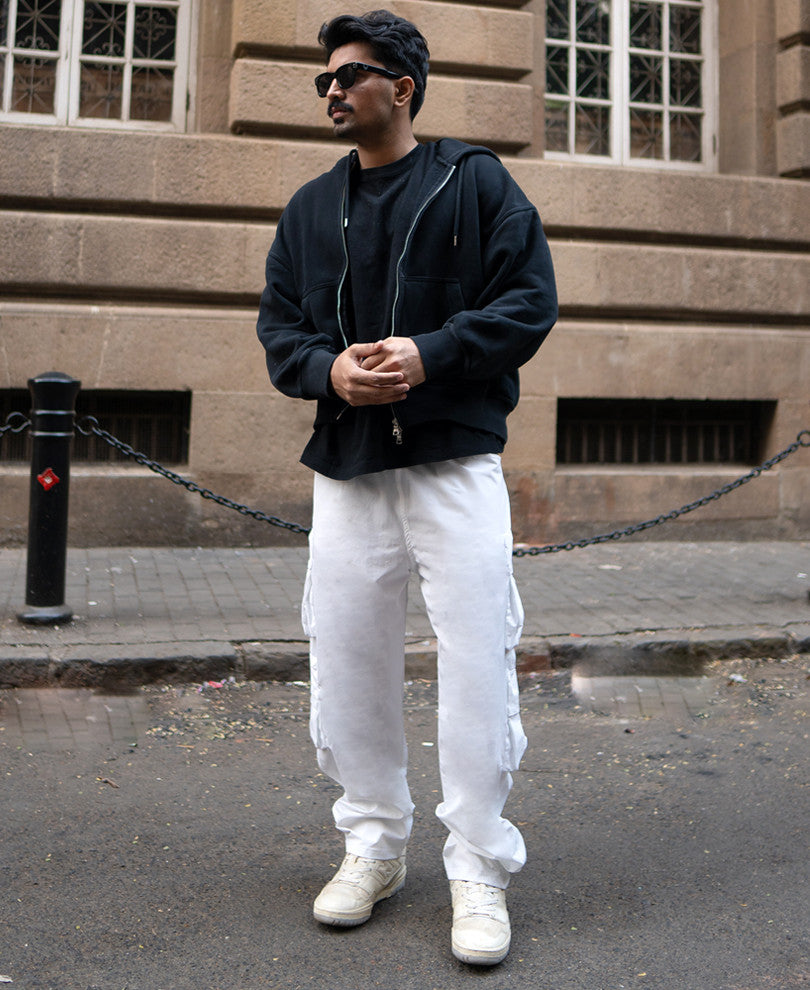 White Technical Cargo Pant