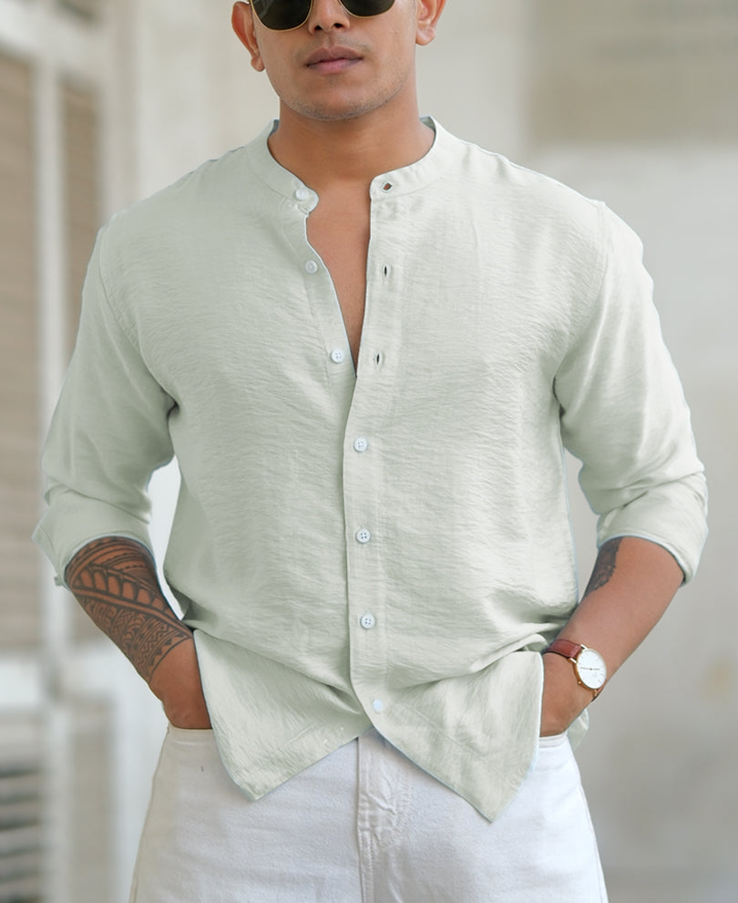 Pista Regular Fit Plain Shirt.