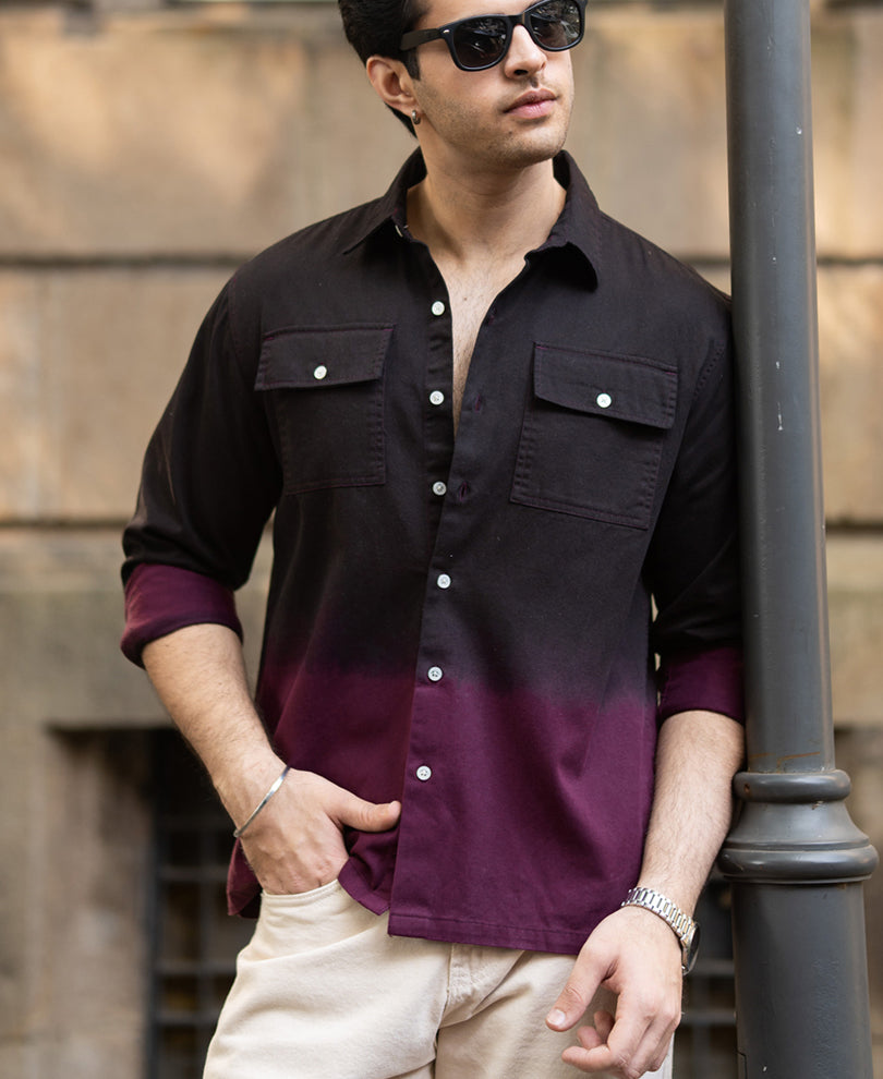Dark Onion Ombre Cargo Shirt