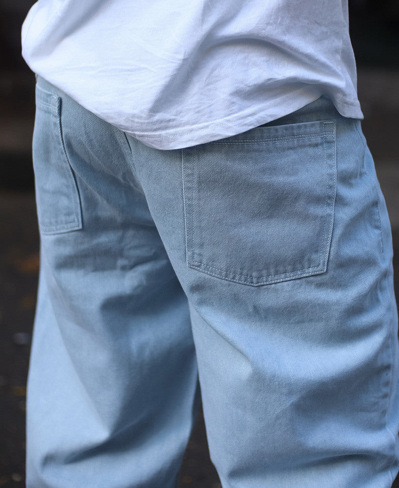 Light Blue Baggy Fit Denim Jeans