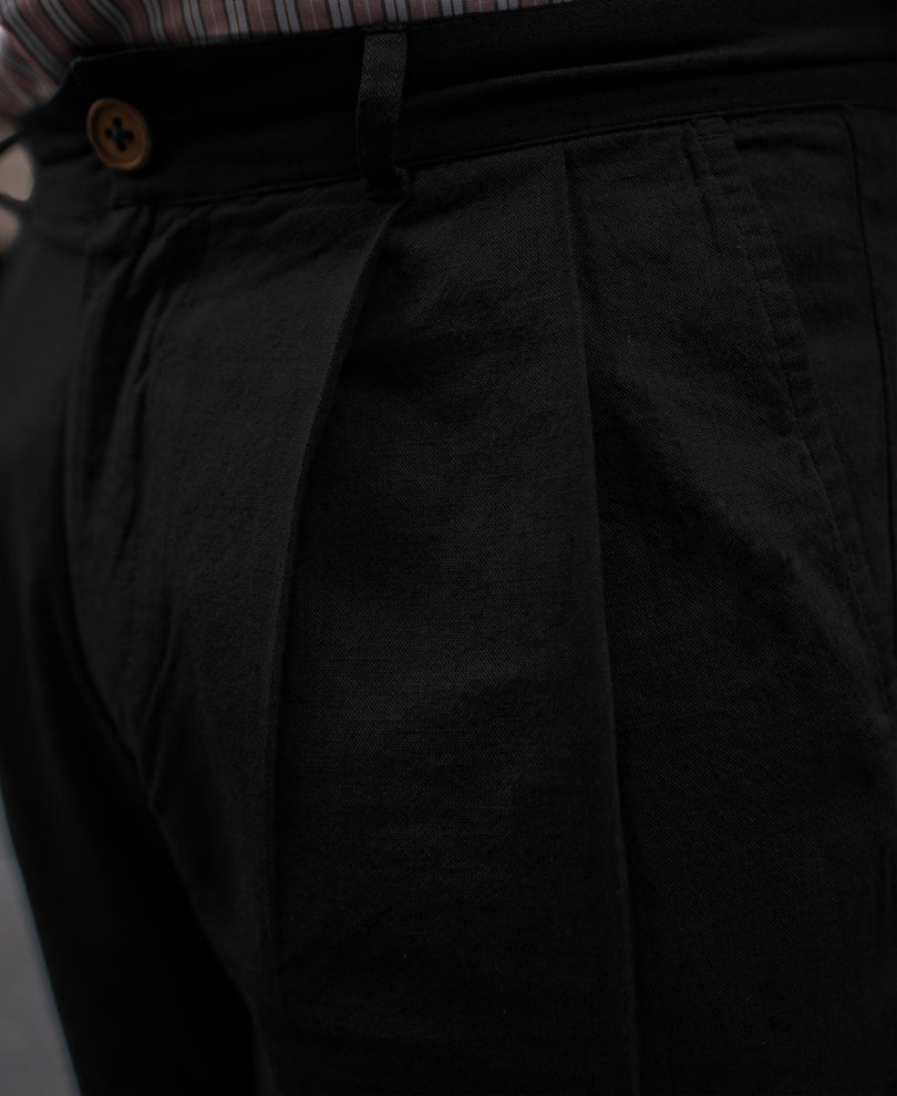 Black Linen Pant.