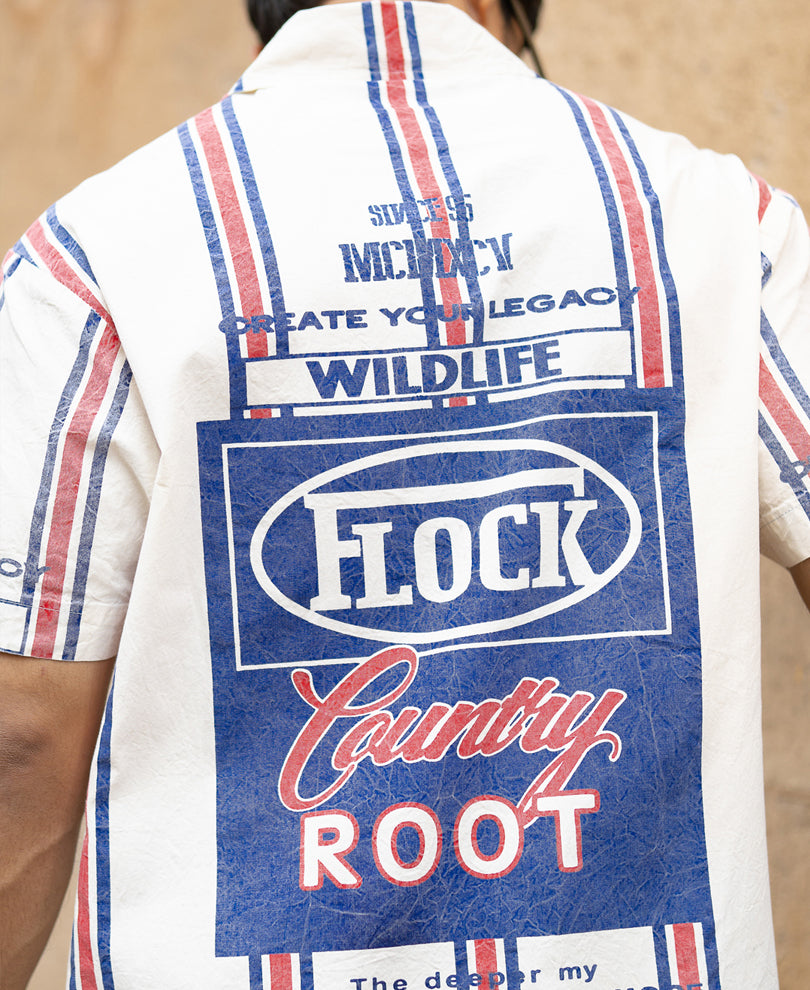 Washed Stripe Print Shirt