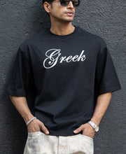Black Greek Graphic T-Shirt.
