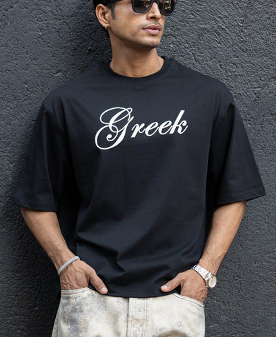 Black Greek Graphic T-Shirt