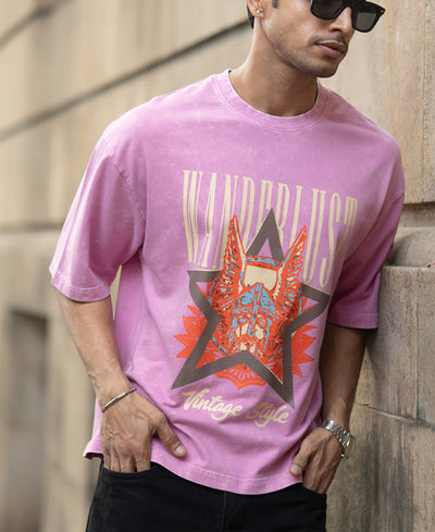 Light Pink Washed Graphic T-Shirt
