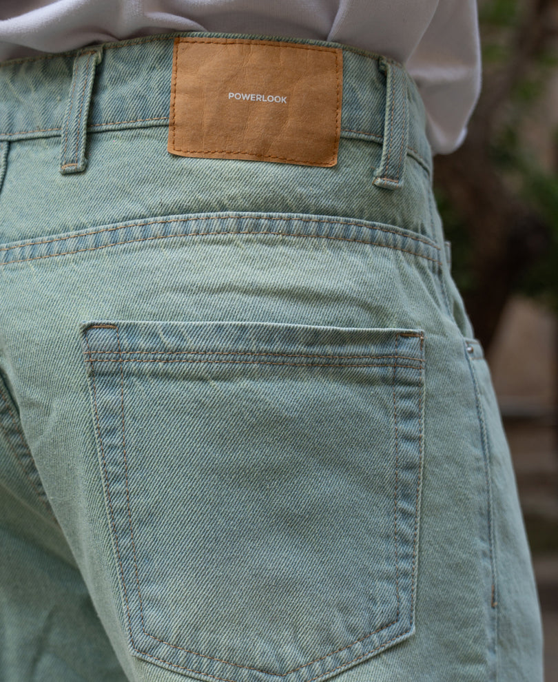 Tinted Blue Baggy Jeans