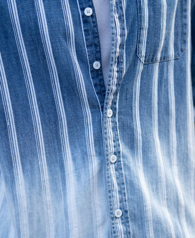 Denim Stripe Ombre Shirt
