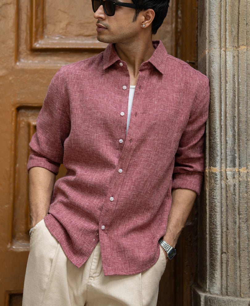 Onion Structured Linen Blend Shirt.