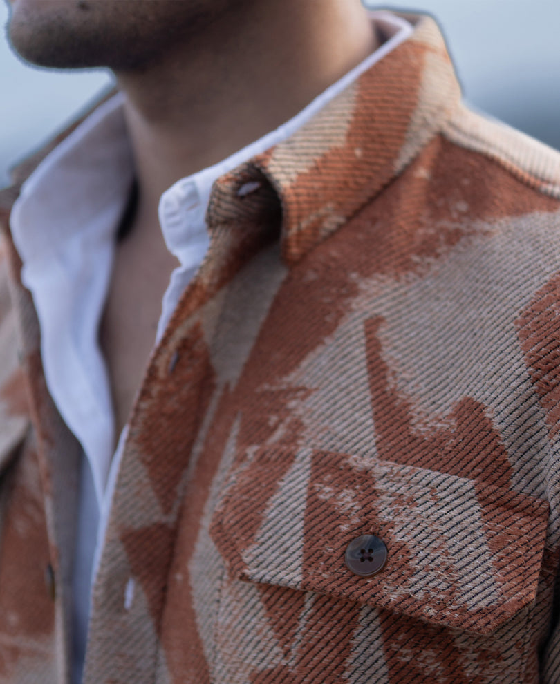 Ochre Jacquard Overshirt