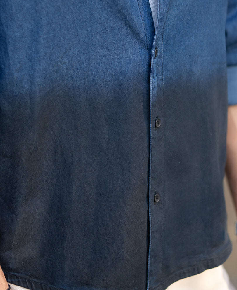 Indigo Ombre Lightweight Shirt.