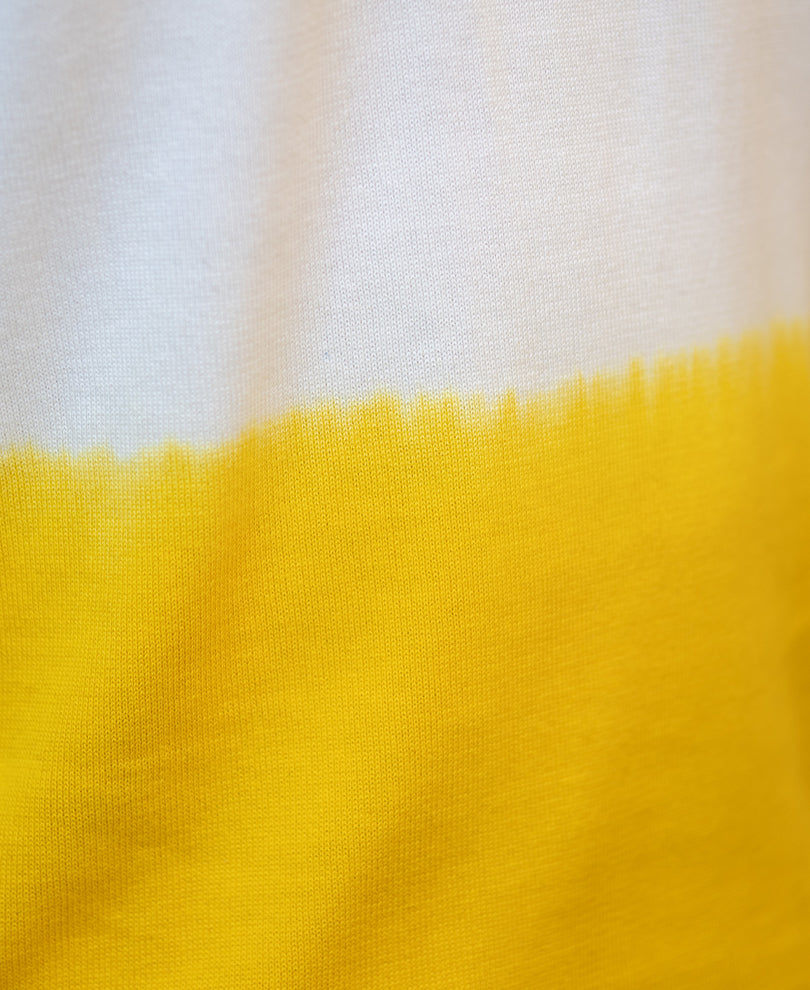 Yellow Ombre Knit Polo T-Shirt