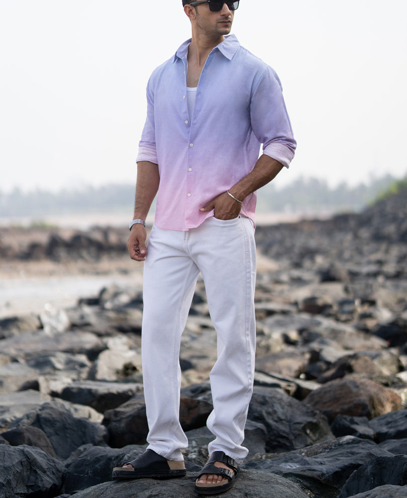 Lilac Ombre Print Shirt