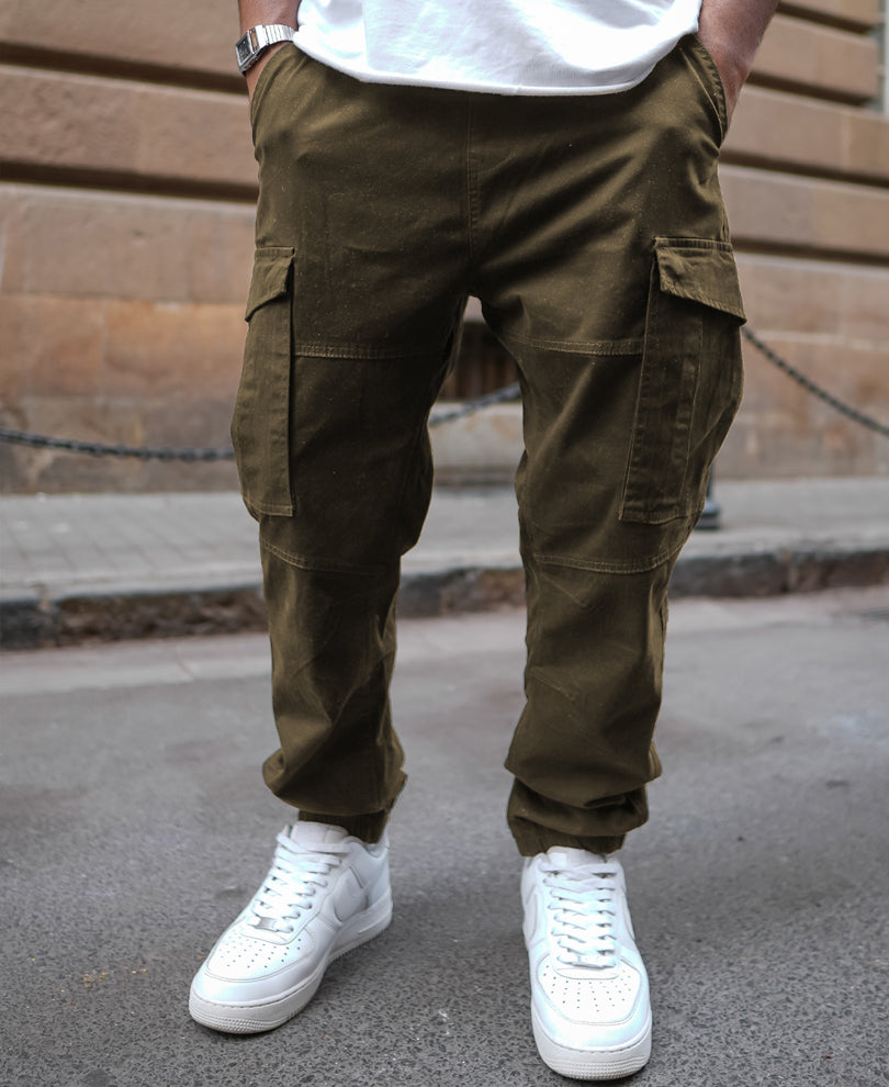 Brown Regular Fit Cargo Pant