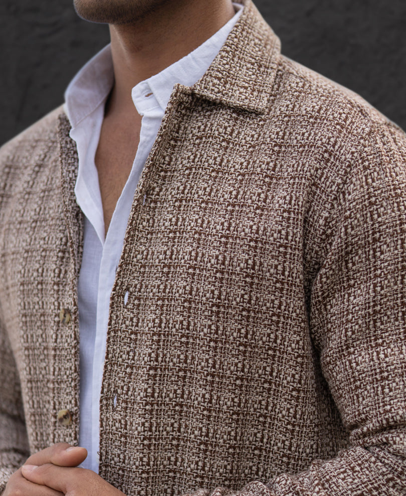 Multicolour Structured Checked Shirt