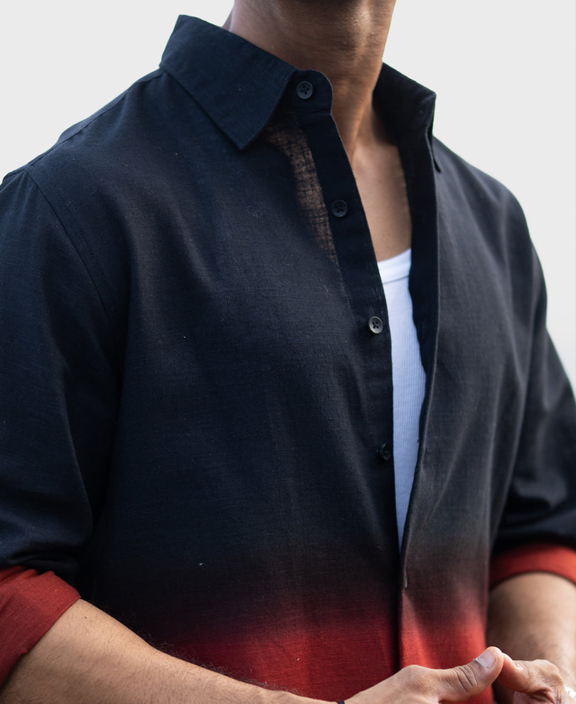 Black And Brown Ombre Shirt