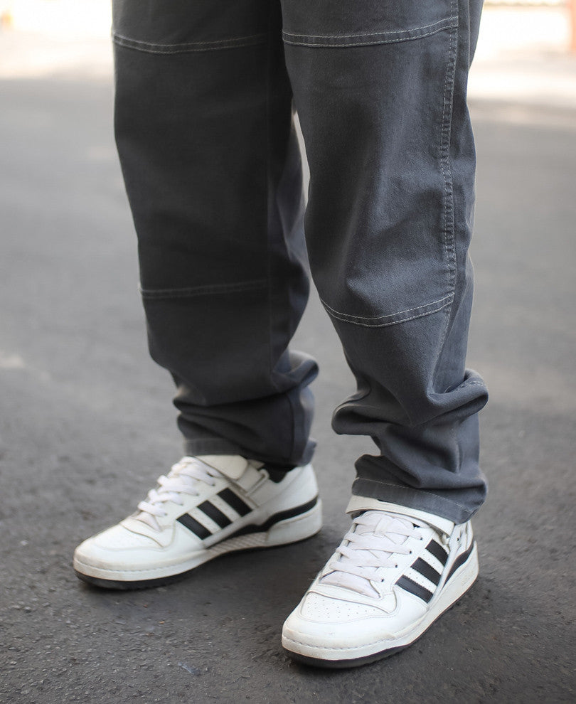 Dark Grey Carpenter Baggy Fit Jeans