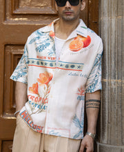 Tropical Print Structured Shirt.