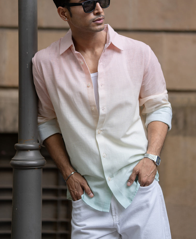 Multicolour Lightweight Ombre Shirt