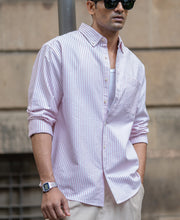 Pink Oxford Stripe Shirt