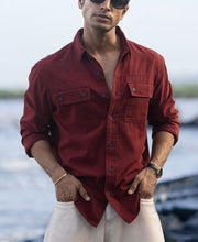 Brick Structure Cargo Overshirt