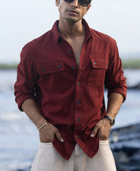 Brick Structure Cargo Overshirt