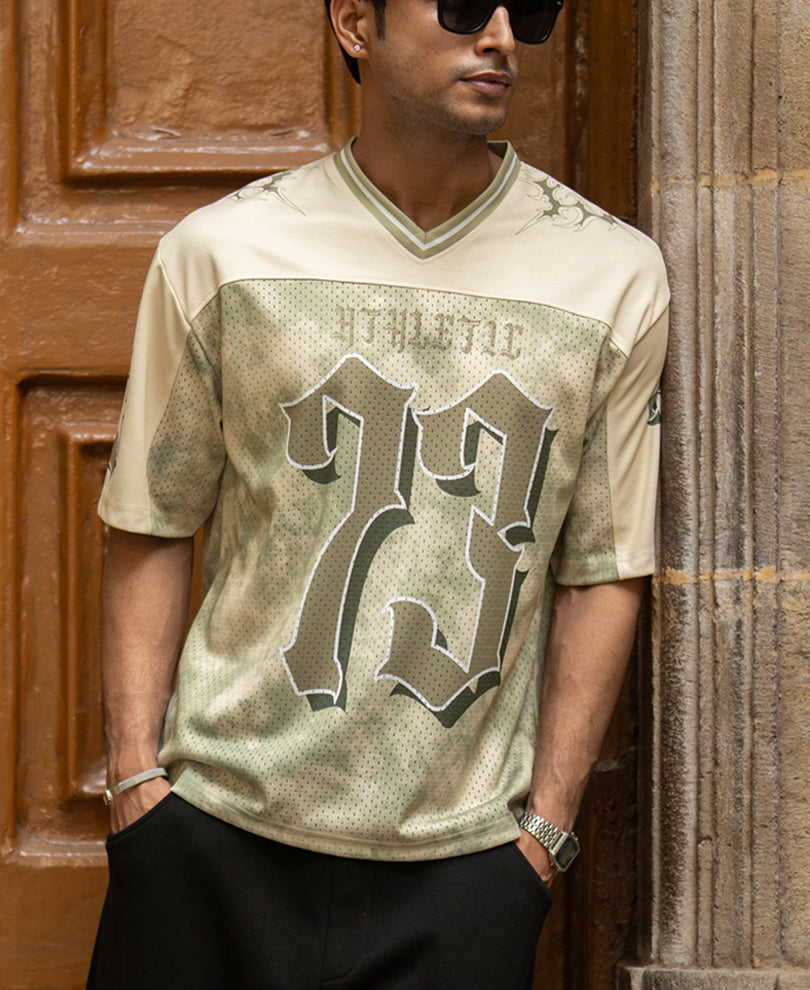 Sage Graphic Varsity T-Shirt.