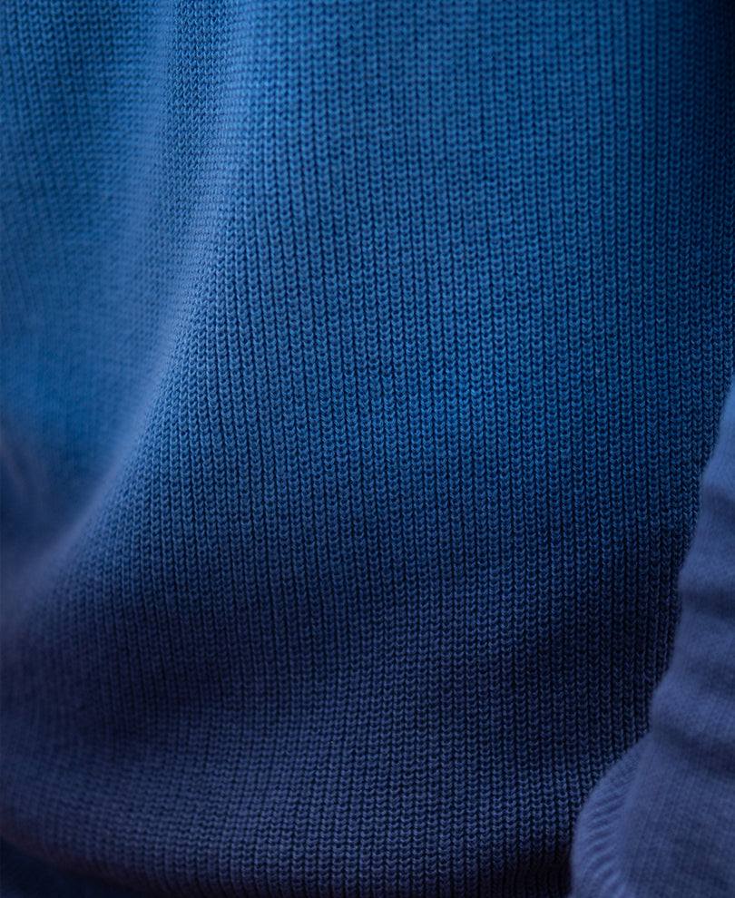 Blue Ombre Cotton Sweater