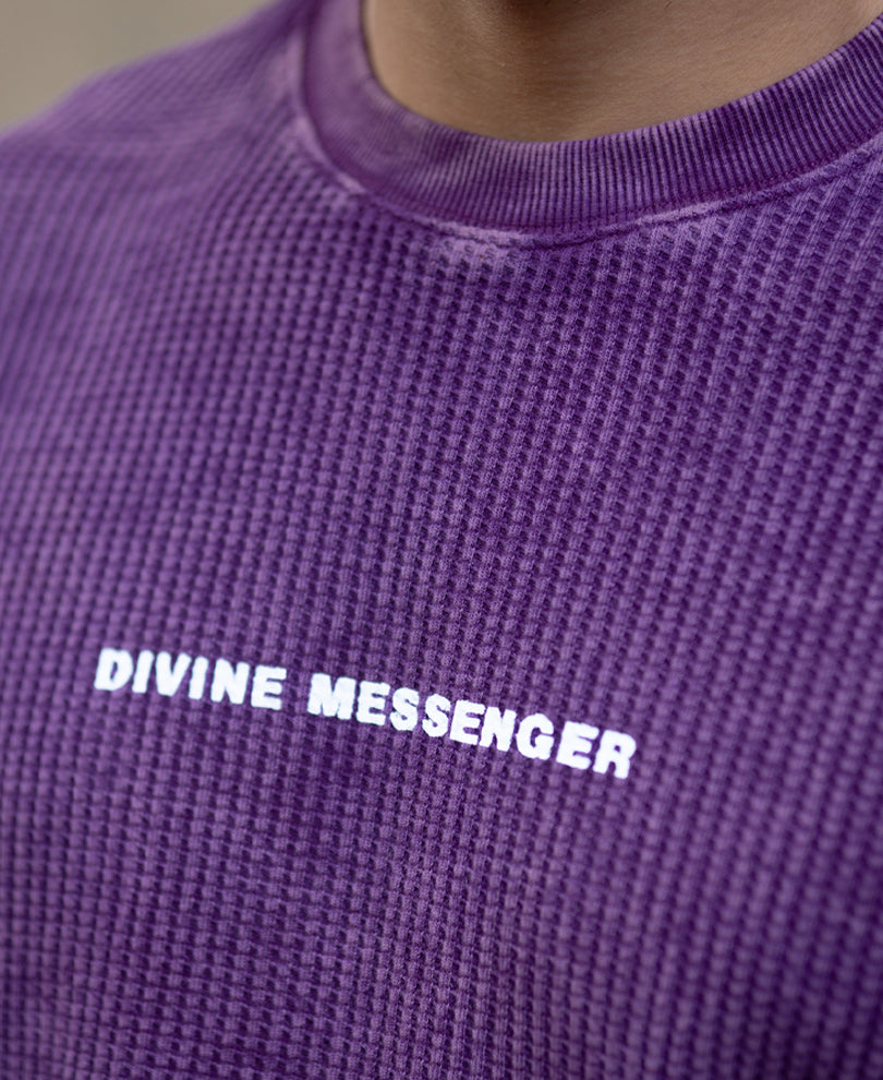 Purple Washed Graphic T-Shirt.