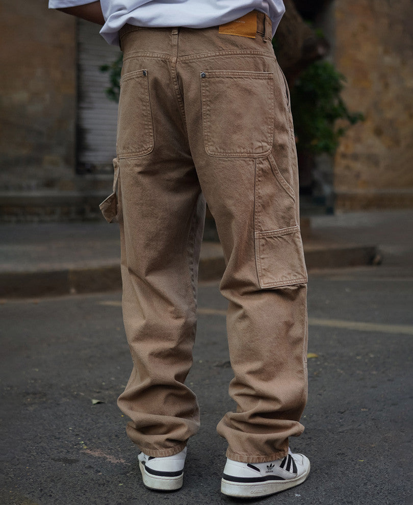 Brown Baggy Fit Denim Jeans