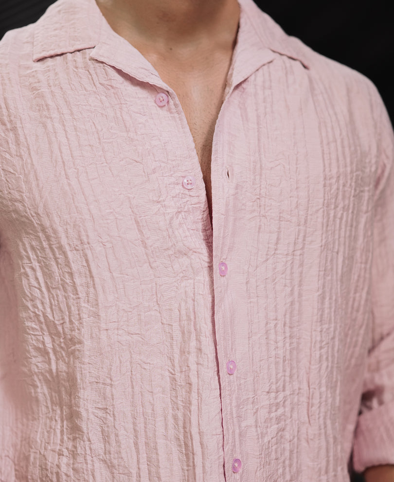 Dull Rose Regular Fit Full Sleeves Shirt