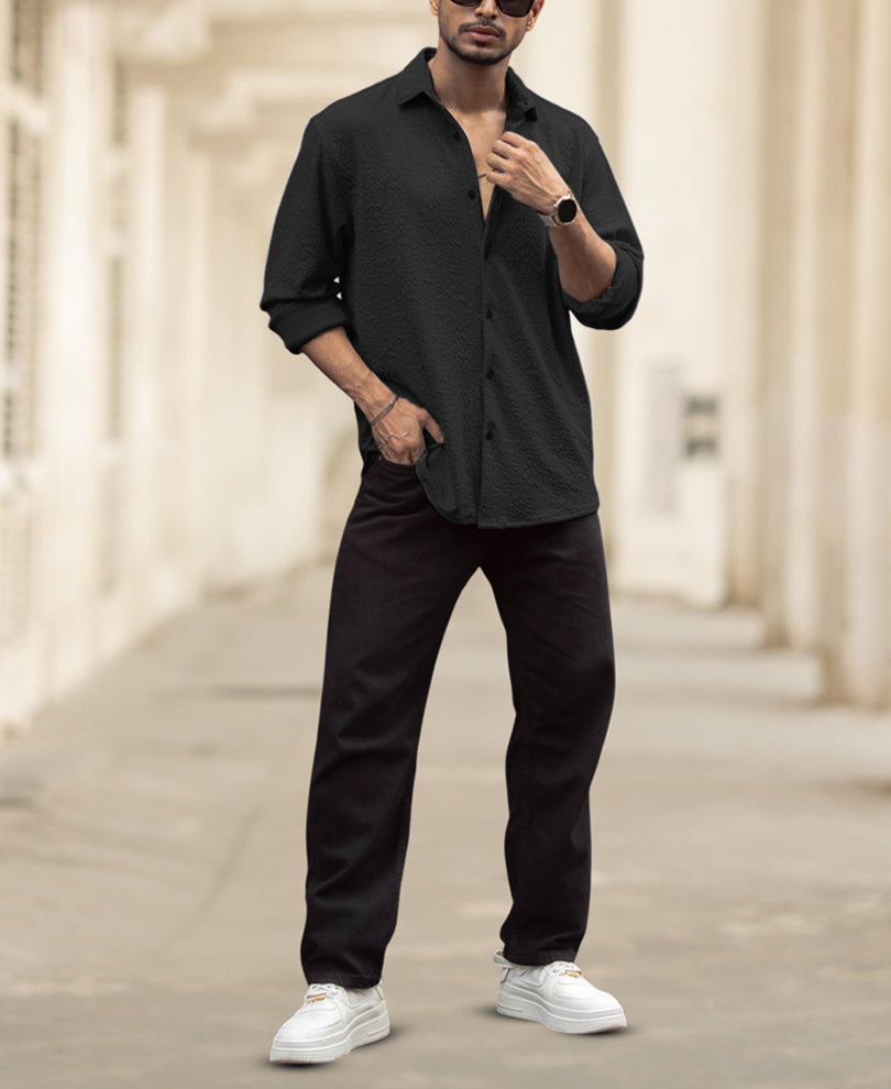 Black Full Sleeves Shirt