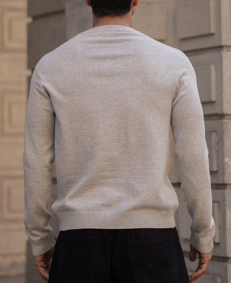 Grey Cotton Sweater