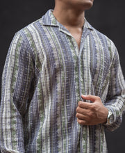Multicolour Striped Regular Fit Full Sleeves Shirt.